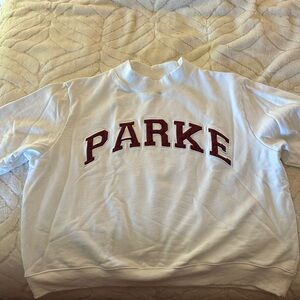 Brand new, never worn Parke sweatshirt mockneck